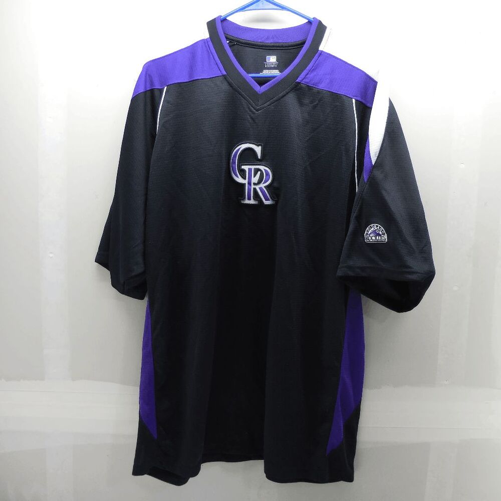 Colorado Rockies Pullover Jersey On Field Batting‎ Practice MLB Mens Size XL